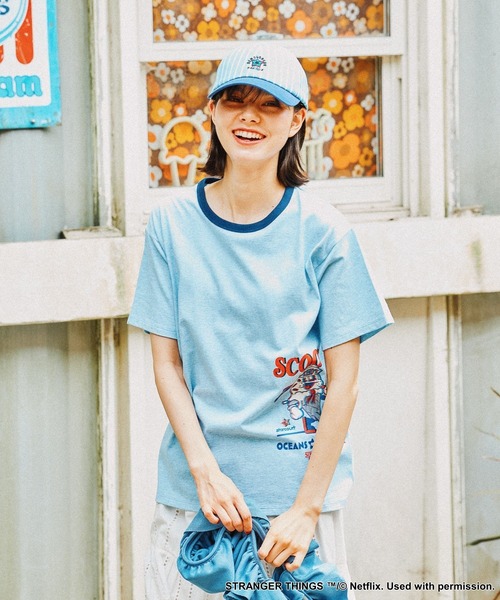 リンカブル　フレアタグ　Tシャツ(オフホワイト×グリーン) ネオン 4.4オンス ドライTシャツ | レディース | 1枚 | 00300-ACT
