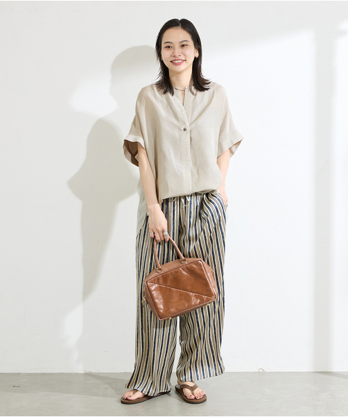 新品☆ジャーナルスタンダード　リネンブラウス リネンメッシュシャツ（シャツ/ブラウス）｜JOURNAL STANDARD