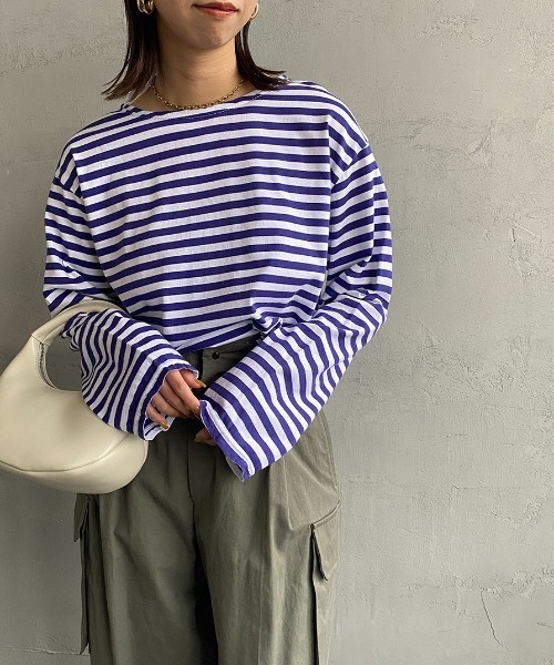 「THE SHINZONE」 長袖カットソー 0 パープル レディース THE SHINZONE 「THE SHINZONE」 長袖カットソー F パープル