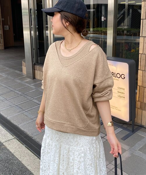 tシャツ 「インフルエンサーSAKURA企画」ラメスウェットタンクセット レディース DouDou tシャツ 「インフルエンサーSAKURA企画」ラメスウェット
