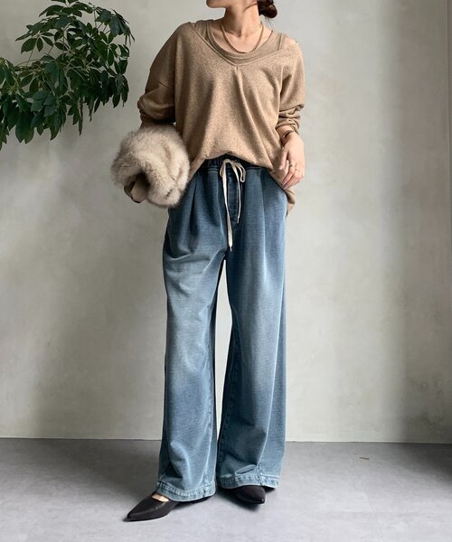 DouDou tシャツ 「インフルエンサーSAKURA企画」ラメスウェット