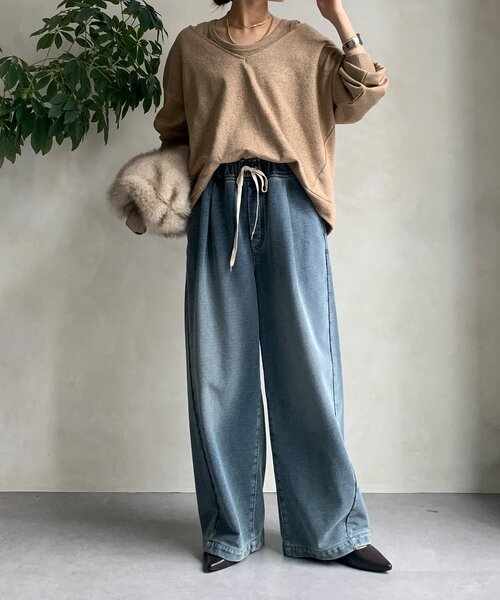 DouDou tシャツ 「インフルエンサーSAKURA企画」ラメスウェット