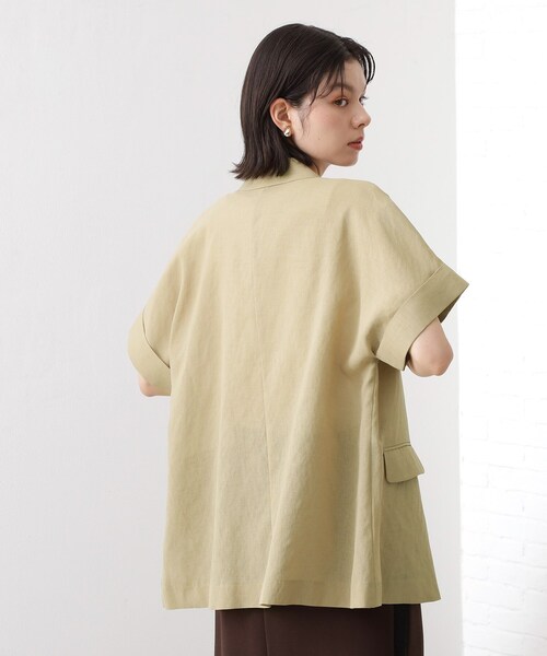 THE SHOP TK ジャケット テーラードジャケット 半袖シアージャケット