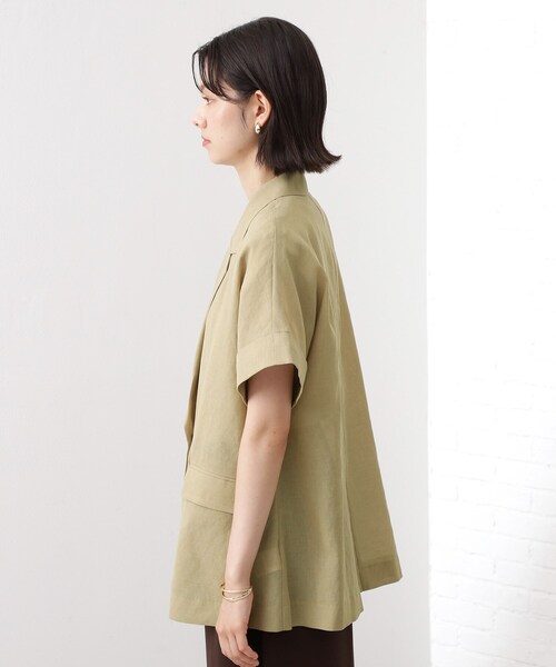 THE SHOP TK ジャケット テーラードジャケット 半袖シアージャケット