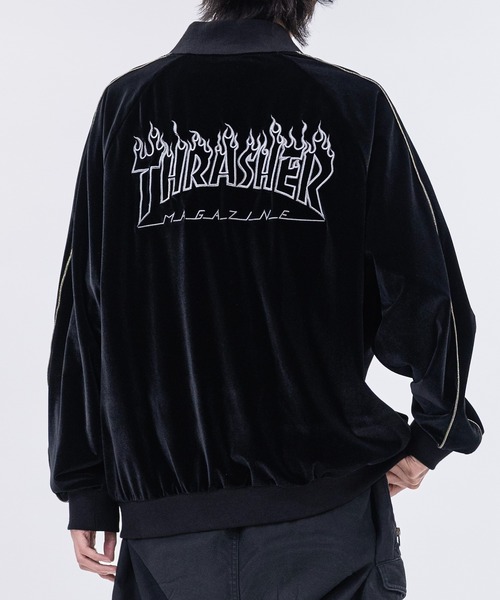 THRASHER（スラッシャー） スカジャン 「at」「THRASHER/スラッシャー