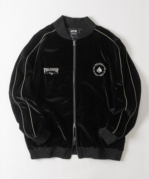 THRASHER（スラッシャー） スカジャン 「at」「THRASHER/スラッシャー