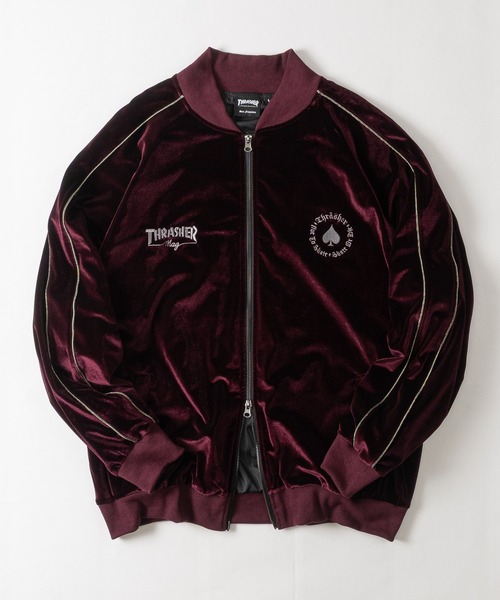 THRASHER（スラッシャー） スカジャン 「at」「THRASHER/スラッシャー