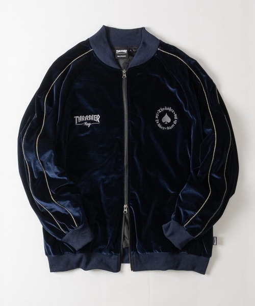 THRASHER（スラッシャー） スカジャン 「at」「THRASHER/スラッシャー