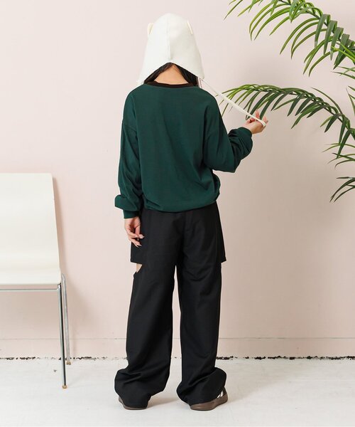 ALO タグ付き ロングTシャツ algy（アルジー） tシャツ ネームタグロンT キッズ 子供服 女の子