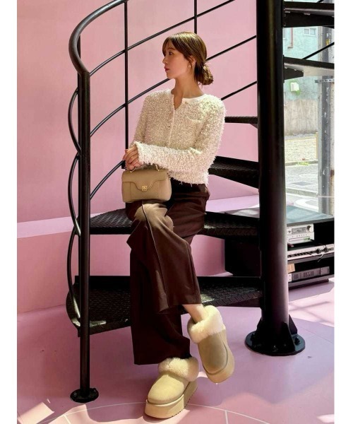 SNIDEL（スナイデル） カーディガン ミックスツイードライクニット