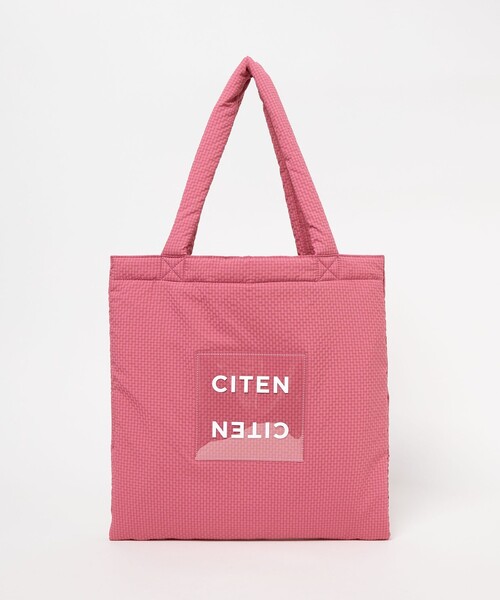 バッグ konitankonitan CITEN トートバッグ 「CITEN」バデッドクリアロゴトートチェック