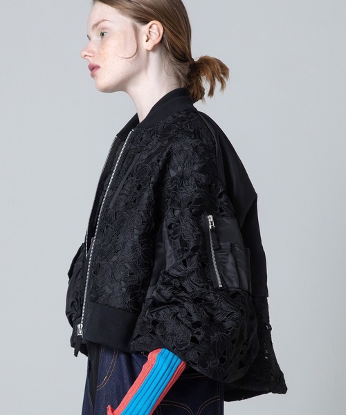 AULA AILA（アウラ アイラ） ブルゾン アウター レースMA-1ブルゾン