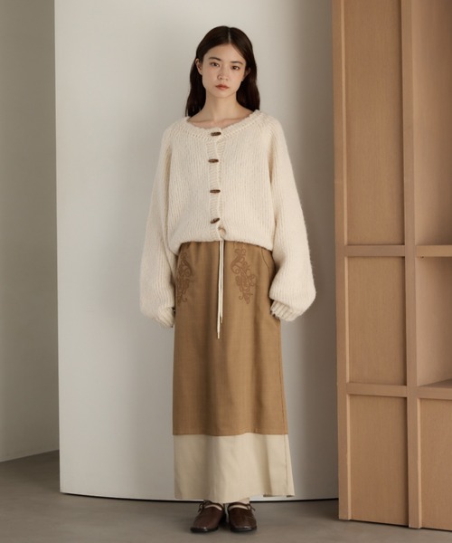 即完売色 新品 moi tytto トグルボタンカーディガン イエロー系 moi tytto（モイテュット） カーディガン トグルボタンカーディガン