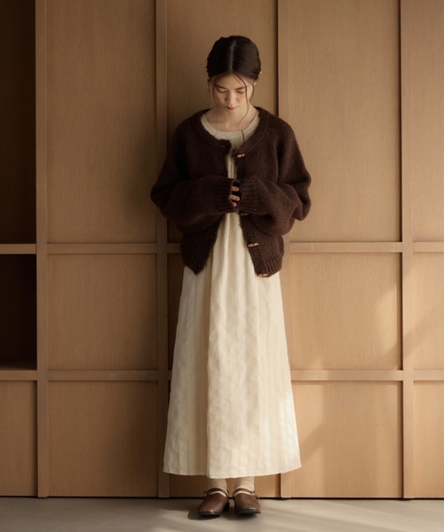 即完売色 新品 moi tytto トグルボタンカーディガン イエロー系 moi tytto（モイテュット） カーディガン トグルボタンカーディガン