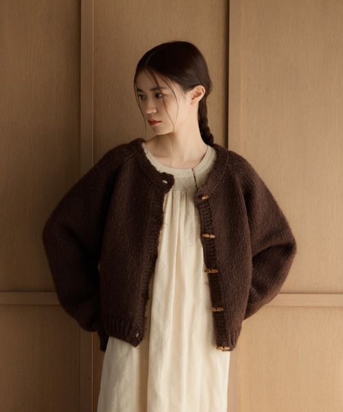 moi tytto（モイテュット） カーディガン トグルボタンカーディガン