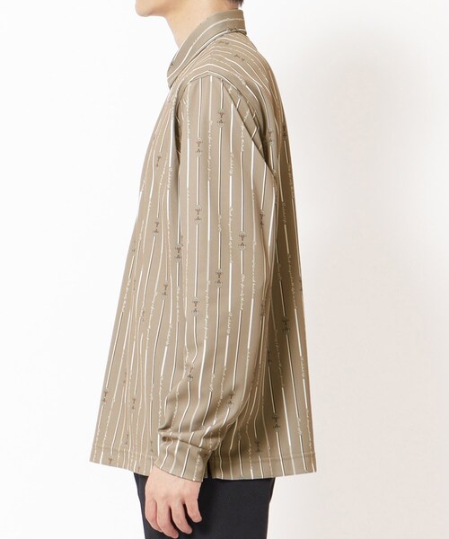 新品 アダバット/adabat ゴルフ　ビットストライプ長袖ポロシャツ/XL adabat（アダバット） ポロシャツ 「吸水速乾」ビットストライプ長袖