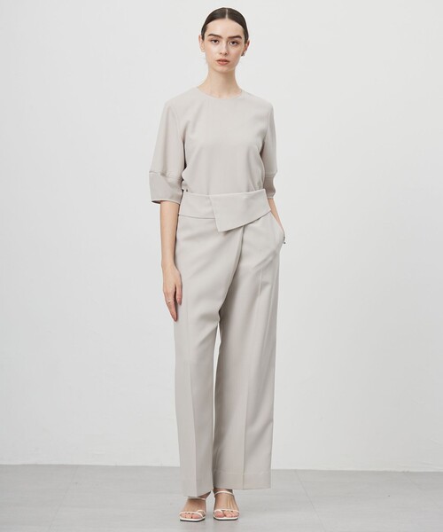 「ICB」 7分袖ブラウス 4 ネイビー レディース_画像5