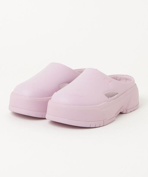 「PUMA」 フラットサンダル 24cm グレー レディース_画像2