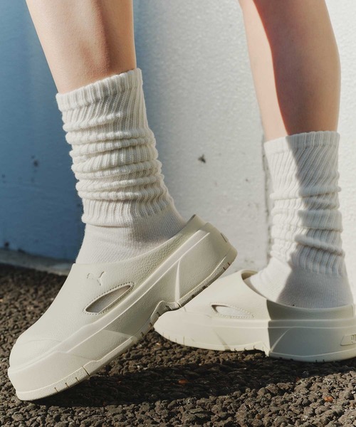 「PUMA」 フラットサンダル 24cm グレー レディース_画像8