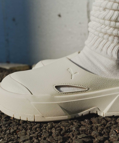 「PUMA」 フラットサンダル 24cm グレー レディース_画像9