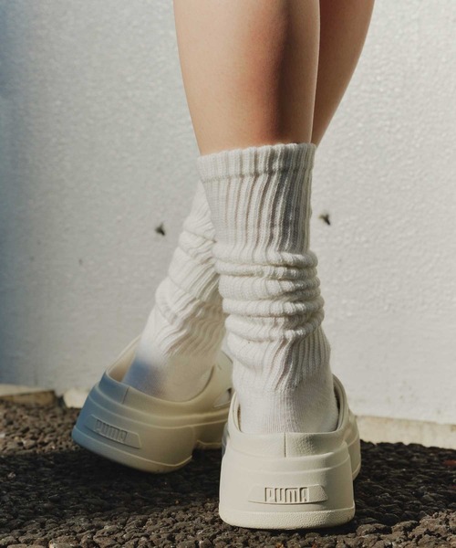 「PUMA」 フラットサンダル 24cm グレー レディース_画像10
