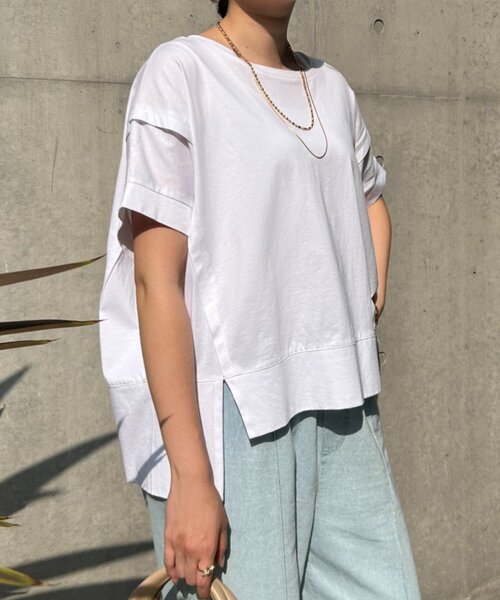 「Jena espace merveilleux」 半袖カットソー FREE ブラック レディース_画像6