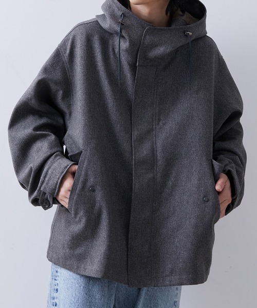 ADAM ET ROPE'（アダムエロペ） ジップアップブルゾン S グレー系