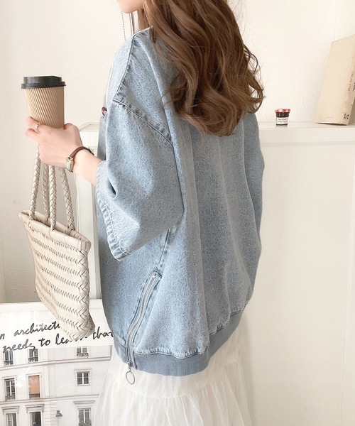 「Java」 半袖ブラウス X-LARGE ブルー系その他 レディース_画像4