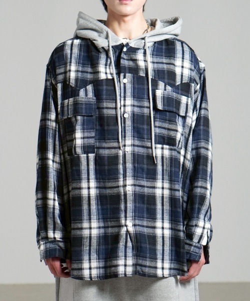 chikashitsu+ シャツ Chikashitsu+（チカシツプラス） シャツ メンズ レディース : ZOZOTOWN