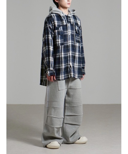 Chikashitsu+（チカシツプラス） シャツ 「Chikashitsu +」oversized