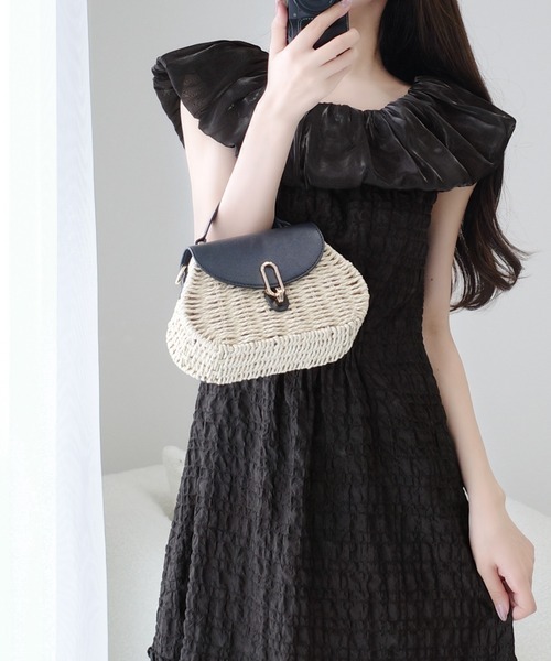 「mily bilet」 半袖ワンピース X-LARGE アイボリー レディース_画像6