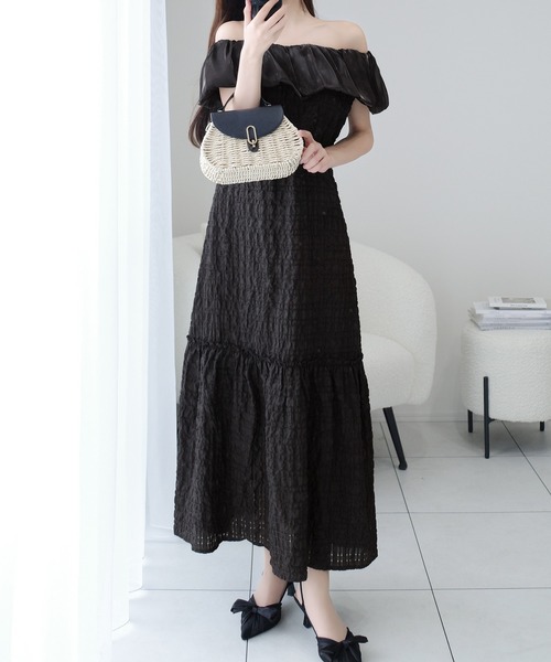 「mily bilet」 半袖ワンピース X-LARGE アイボリー レディース_画像9