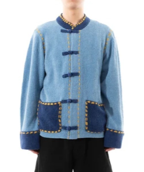 オーラリー サイズ:3 A9SC01TR ノーカラーコットンカーディガン 中古 BS99