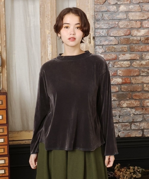 ホコモモラ（JOCOMOMOLA）/ベロアチュール プルオーバーカットソー Jocomomola（ホコモモラ） tシャツ ベロアチュール プルオーバー