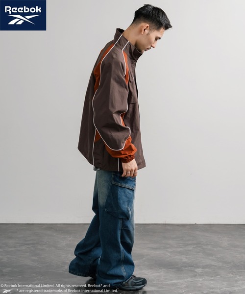 Moork ブラウンナイロンジャケット　48 Rocky Monroe（ロッキーモンロー） ナイロンジャケット Reebok