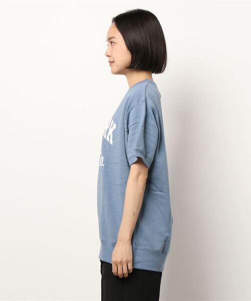 「Champion」 スウェットカットソー L ブルー レディース_画像3