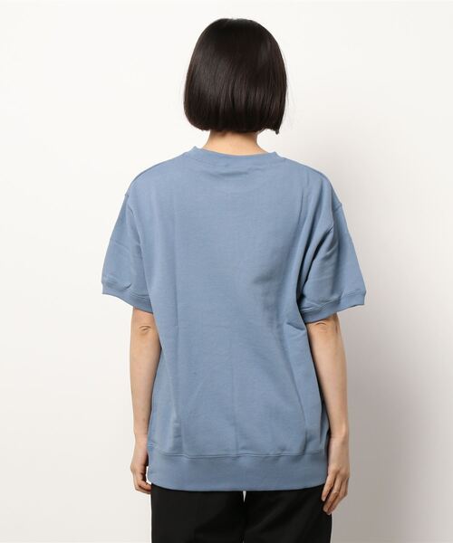 「Champion」 スウェットカットソー L ブルー レディース_画像4