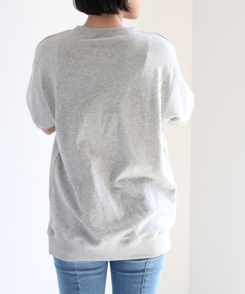 「Champion」 スウェットカットソー L ブルー レディース_画像6