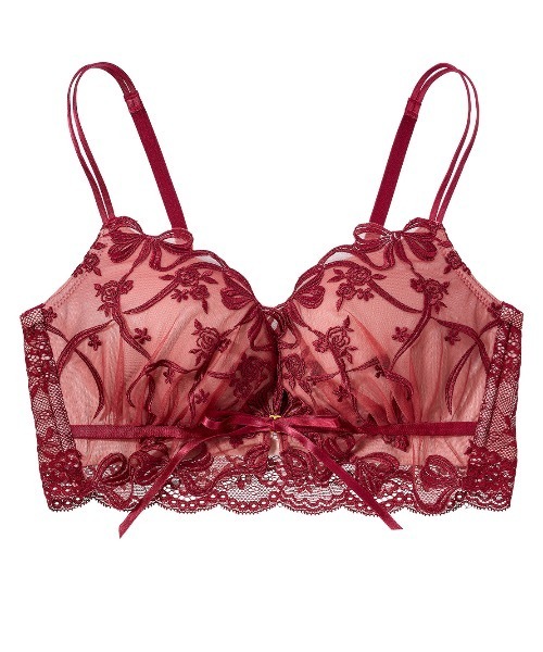 ピーチジョン リボンモチーフフロントホックノンワイヤーブラ 3点セット PEACH JOHN（ピーチジョン） ブラジャー リボンモチーフフロントホック