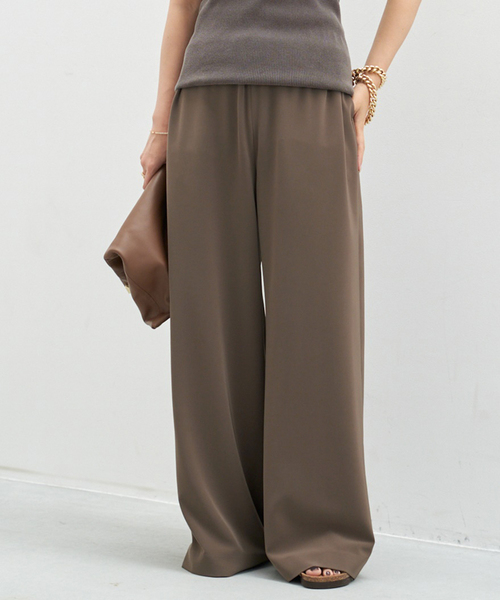 ☆美品☆【MUSE de Deuxieme Classe 】パンツ　38ブラウン Deuxieme Classe（ドゥーズィエムクラス） イージーパンツ 38 ブラウン