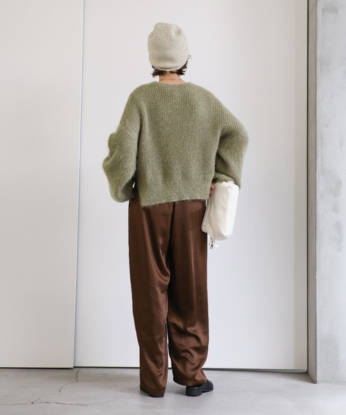 select MOCA（セレクトモカ） 長袖ニット FREE ライトカーキ
