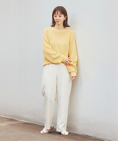 「B.C STOCK」 長袖ニット LARGE イエロー メンズ_画像3