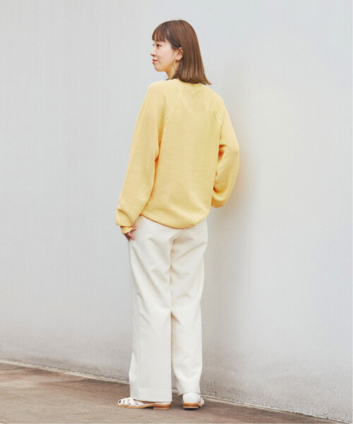 「B.C STOCK」 長袖ニット LARGE イエロー メンズ_画像9