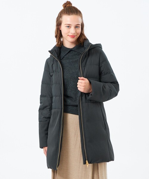 ✨ マッキントッシュフィロソフィー ロングダウンコート✨クリーニング済Mネイビー WEB&一部店舗限定】フーデットロングダウン(コート)｜MACKINTOSH