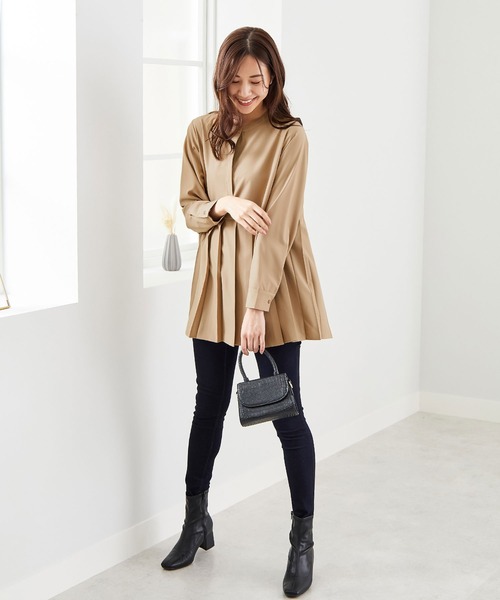 「CHAN ME」 長袖チュニック LARGE ホワイト レディース_画像5