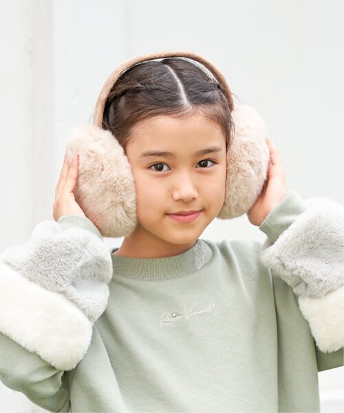 ikka（イッカ） 耳当て イヤーマフ KIDSファーイヤマフ キッズ 子供
