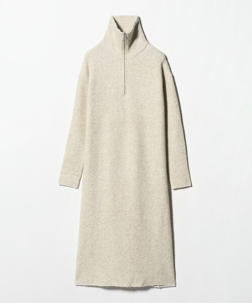 A DAY IN THE LIFE ワンピース ハーフジップ ニットワンピース
