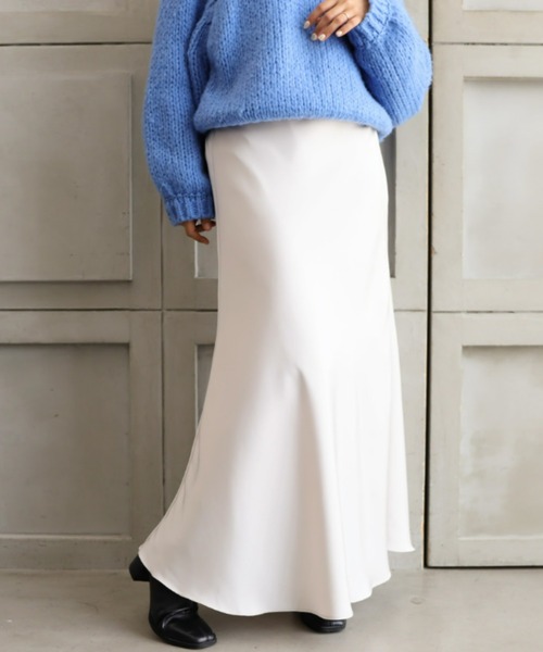 「moment+」 ロングスカート M ブラック レディース_画像4