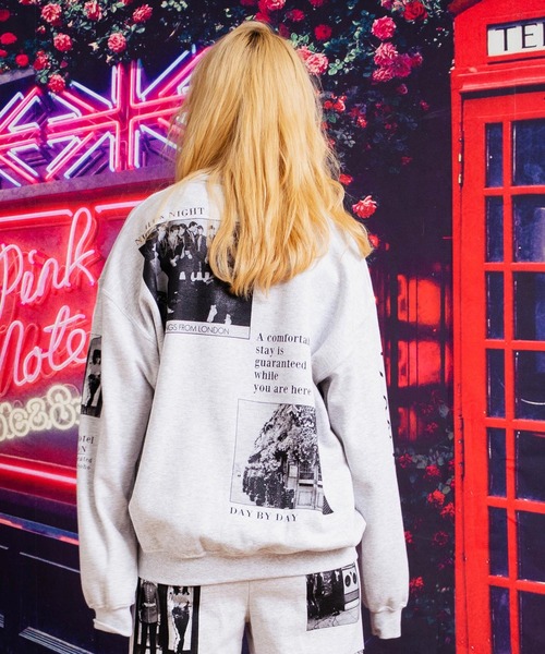 「RNA」 スウェットカットソー MEDIUM 杢グレー レディース_画像6