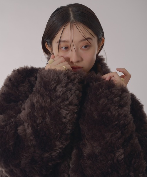 (freckle made♥) Fake fur coat freckle made♥) Fake fur coat